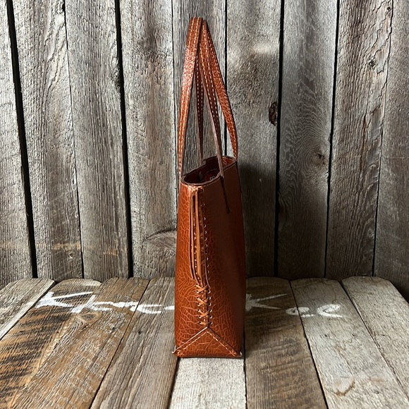 Handmade leather braided tote bag - Picture 10 of 16